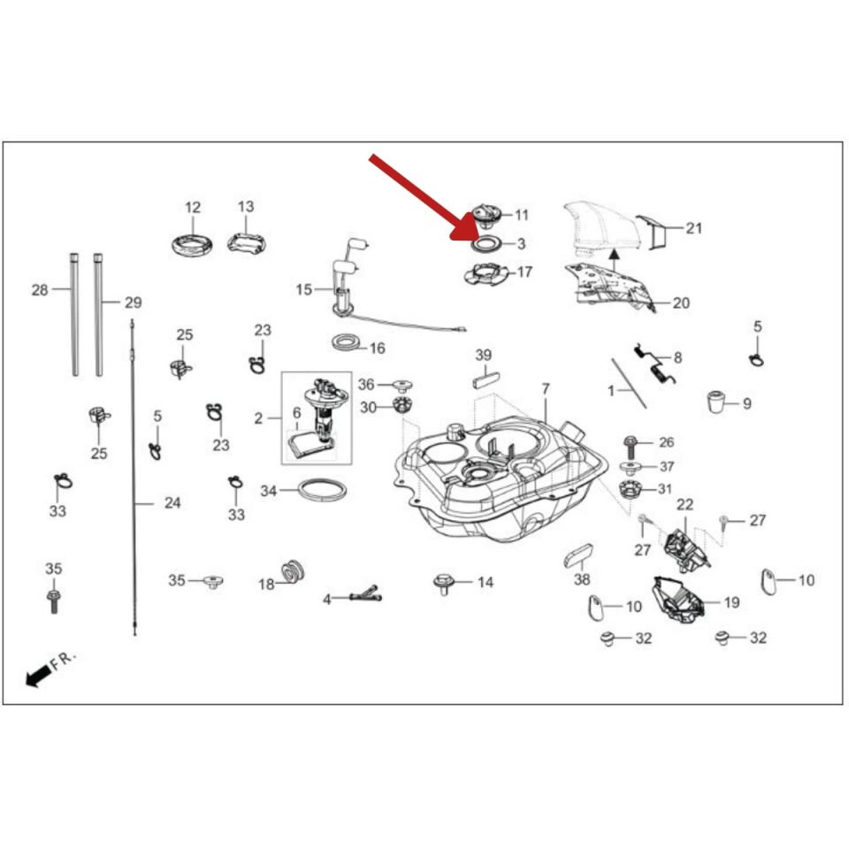 Hero Dash 125 Yakıt Depo Kapak O-Ring Orijinal