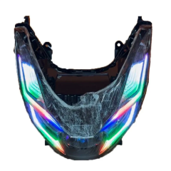 Honda Pcx 2021-2024 Uyumlu Rgb Led Telefon Kontrollü Ön Far Takımı Bluetooth