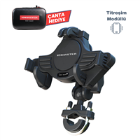 KNMASTER TT-840 Titreşim Engelleyicili Tüm Motosikletlere Uyumlu Telefon Tutucu