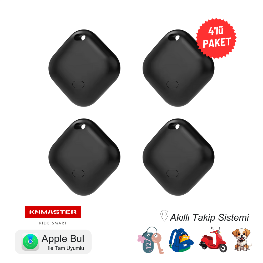 KNMASTER KNTAG 1 4´LÜ – Akıllı Takip Cihazı
