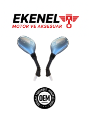 Honda Alpha 110 Ayna Takımı Mavi | OEM Sol & Sağ Ayna Seti