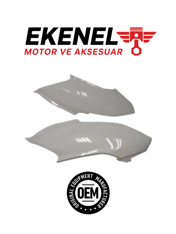 Honda Alpha 110 Sele Altı Kapak Beyaz Takım | OEM Gövde Parçası (Etiketsiz)