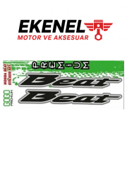 Honda Beat Etiket Yan Kapak | Gogo Sticker