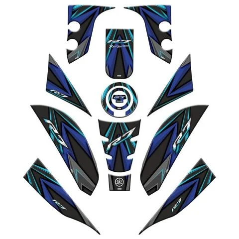 Yamaha R7 2021 - 2025 Uyumlu Full Tank Pad Set 004
