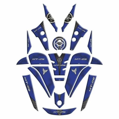 Yamaha Mt25 2020 - 2025 Uyumlu Full Tank Pad Set 005
