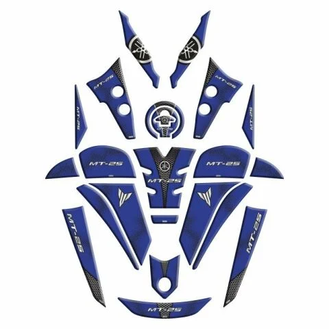 Yamaha Mt25 2020 - 2024 Uyumlu Full Tank Pad Set 005
