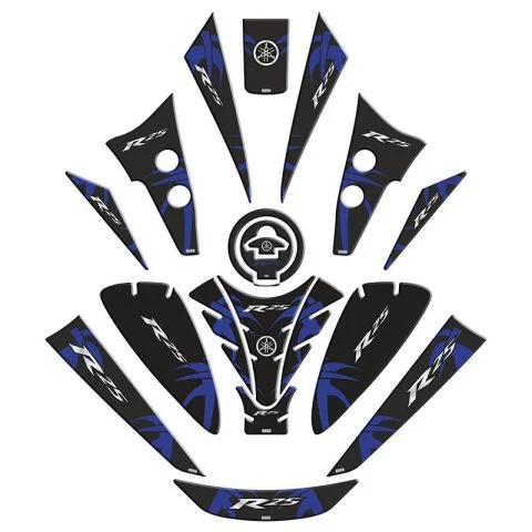 Yamaha R25 2019 - 2025 Uyumlu Tank Pad Set 005