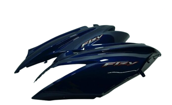 Honda Fizy 125 Sele Altı Yan Kapak Takım Mavi Oem