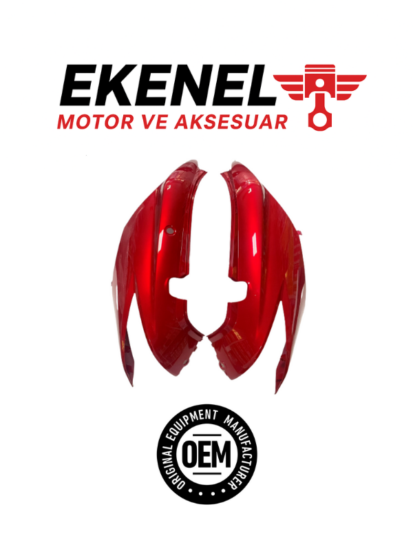 Honda Fizy 125 Sele Altı Yan Kapak Takım Etiketsiz Kırmızı OEM | Scooter Gövde Yan Kapak Takımı