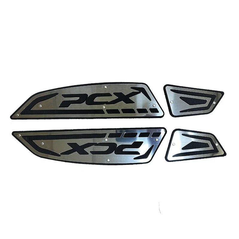 Honda PCX 2025 Uyumlu Kauçuk + Krom Ayak Basamak