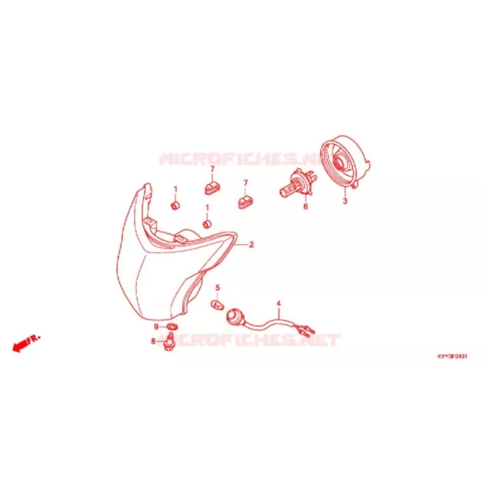 Honda Cb Ace 125 Ön Far Orijinal