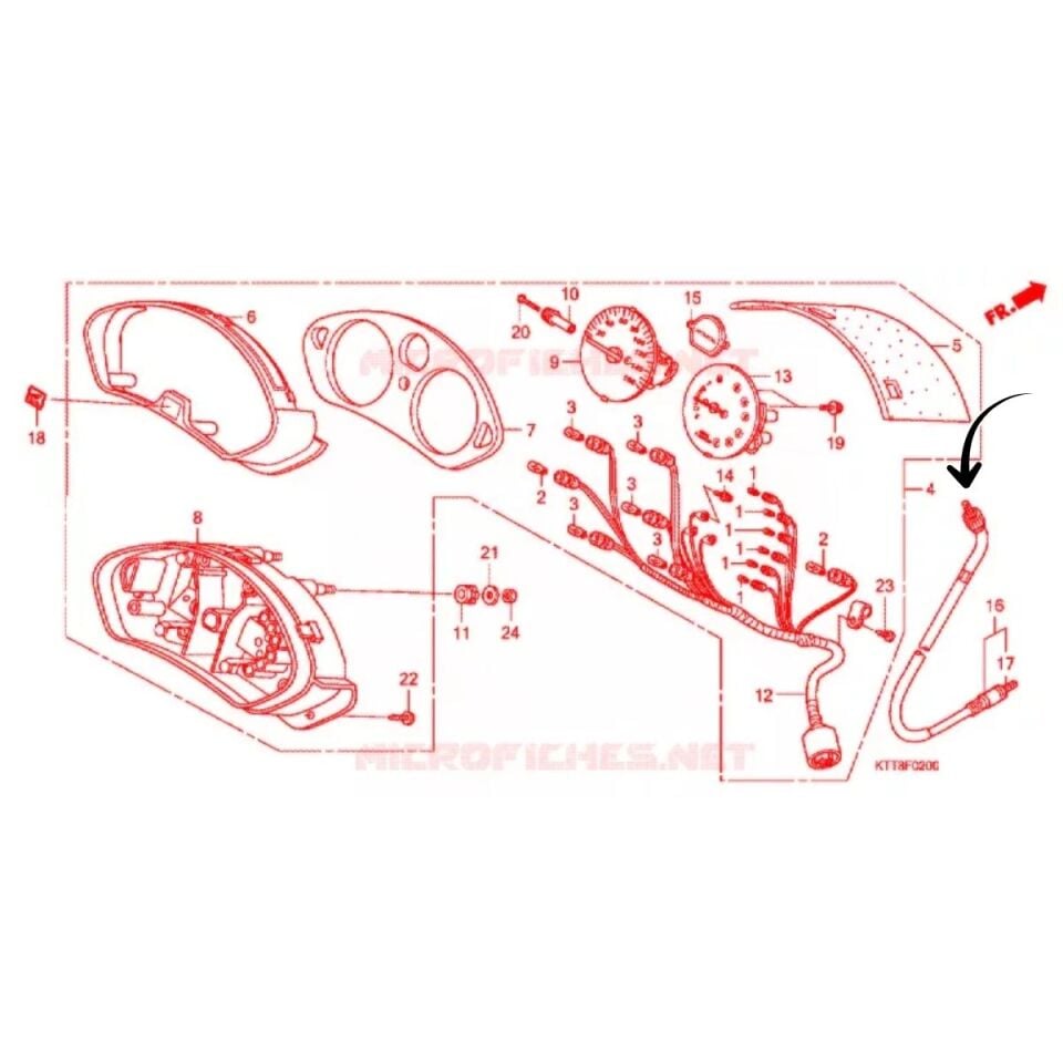 Honda CBF 150 Kilometre Teli OEM
