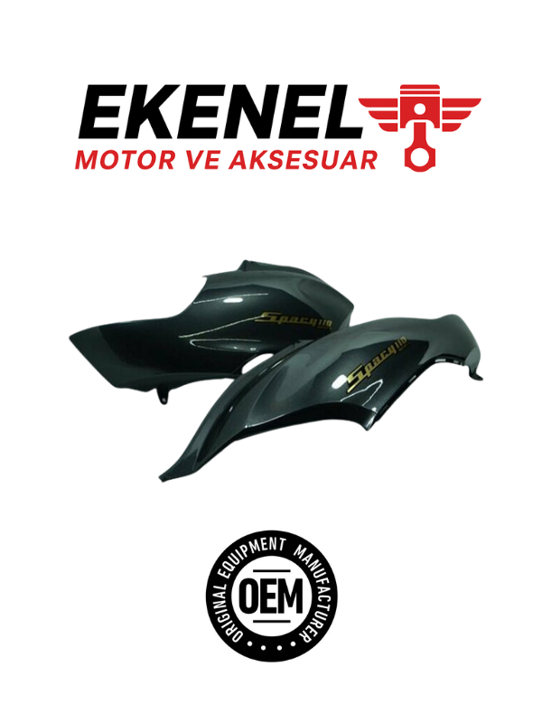 Honda Spacy 110 Sele Altı Yan Kapak Füme Takım OEM