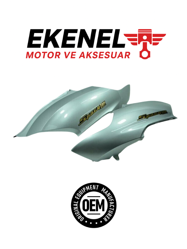 Honda Spacy 110 Sele Altı Yan Kapak Gri Takım OEM