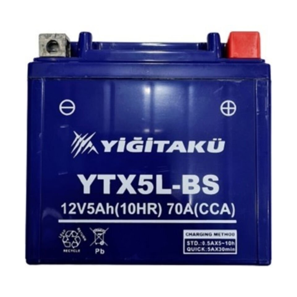 Yiğit Akü YTX5L-BS Motosiklet Aküsü 12V 5Ah