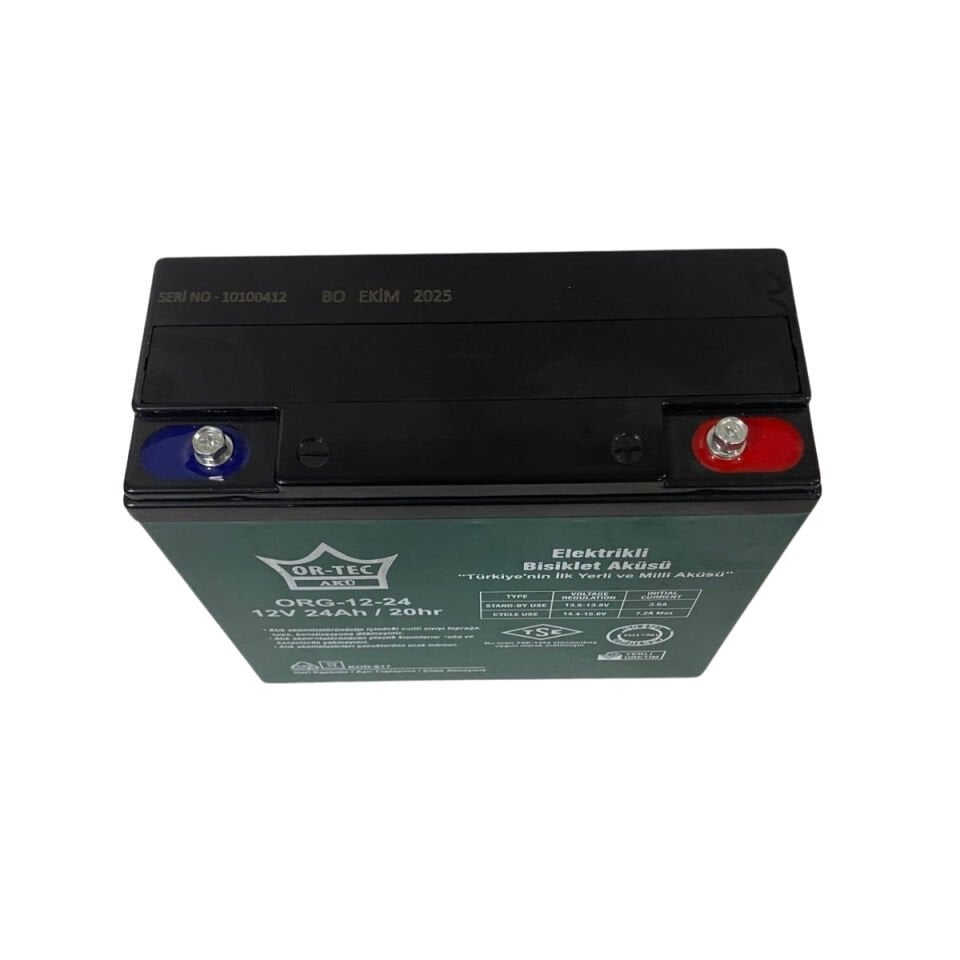 OR-TEC DZM Akü 12V 24Ah Jel Akü