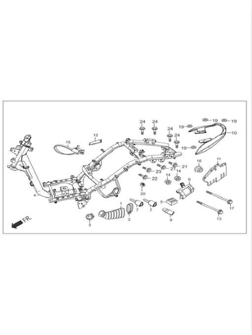 Hero Pleasure - Dash - Düet - Pleasure 110 Plus Uyumlu Takoz Motor Askısı (Kauçuk) Orijinal