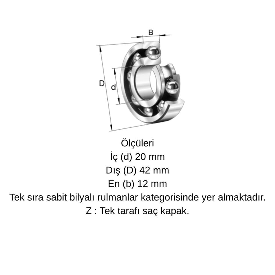 ORS 6004 ZZ G100 C3 Bilya 20x42x12