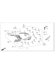 Hero Düet Arka Stop Camı Orijinal