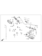 Hero X Pulse 200 Sol Elcik Muhafaza Kırmızı Orijinal