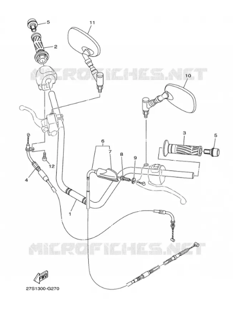 Yamaha Ybr 125 Sağ Elcik Orijinal