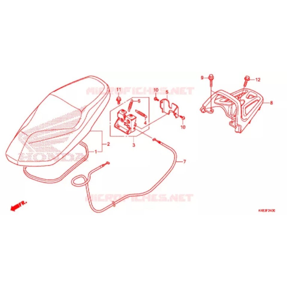 Honda Spacy Alpha 110 Arka Portbagaj Orijinal